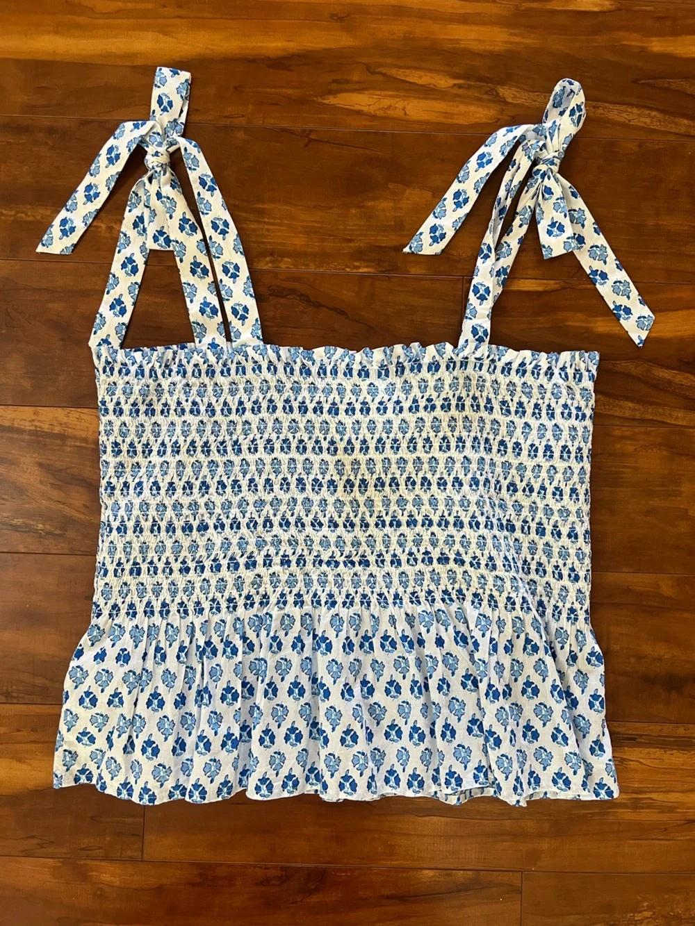 J. Crew Tie Shoulder Top